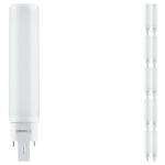 Multipack 10x Ledvance Dulux-D LED 7W - 830 Warm White | 4-Pin - Replaces 18W